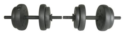 Opti 35kg Vinyl Barbell Dumbbell Set. Opti 35kg Vinyl Barbell Dumbbell Set.